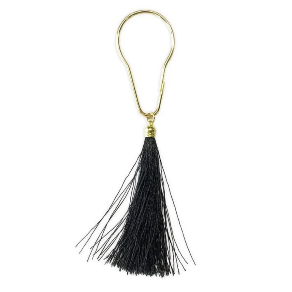 NWT Wild Sage Erica Tassel Shower Hooks